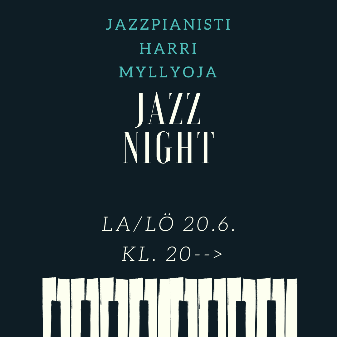Jazzpianisti Harri Myllyoja Jazz Night Köpmansissa 20.6.