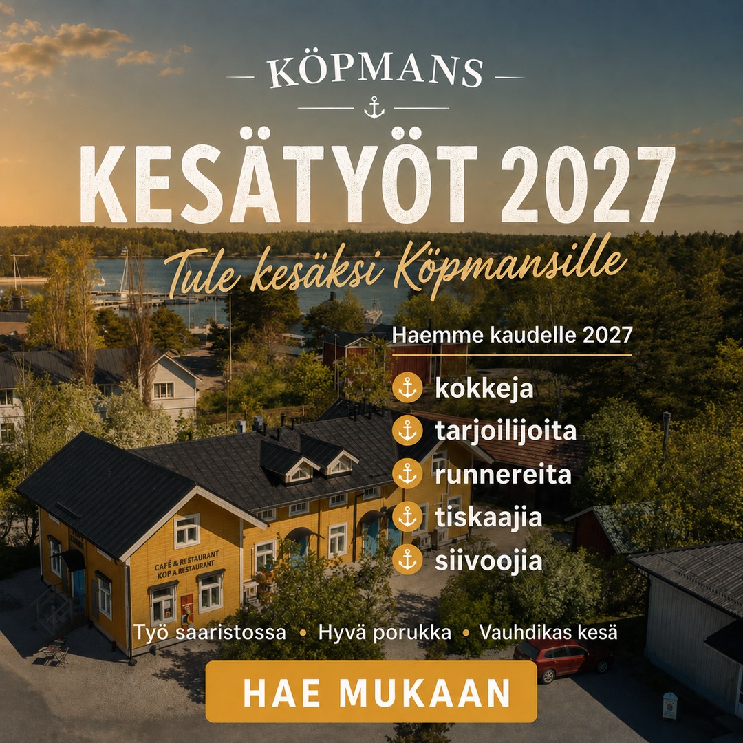 Kesätyöt 2027 Köpmans Nauvo — työntekijät kesäsesonkiin